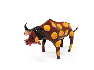 Painted Tin Buffalo